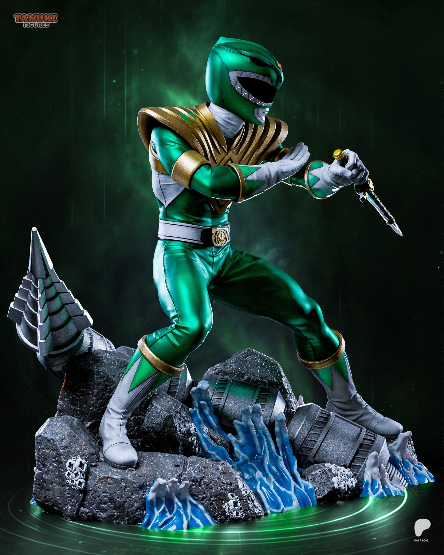 Green Ranger | Power Rangers | Handcrafted Figure