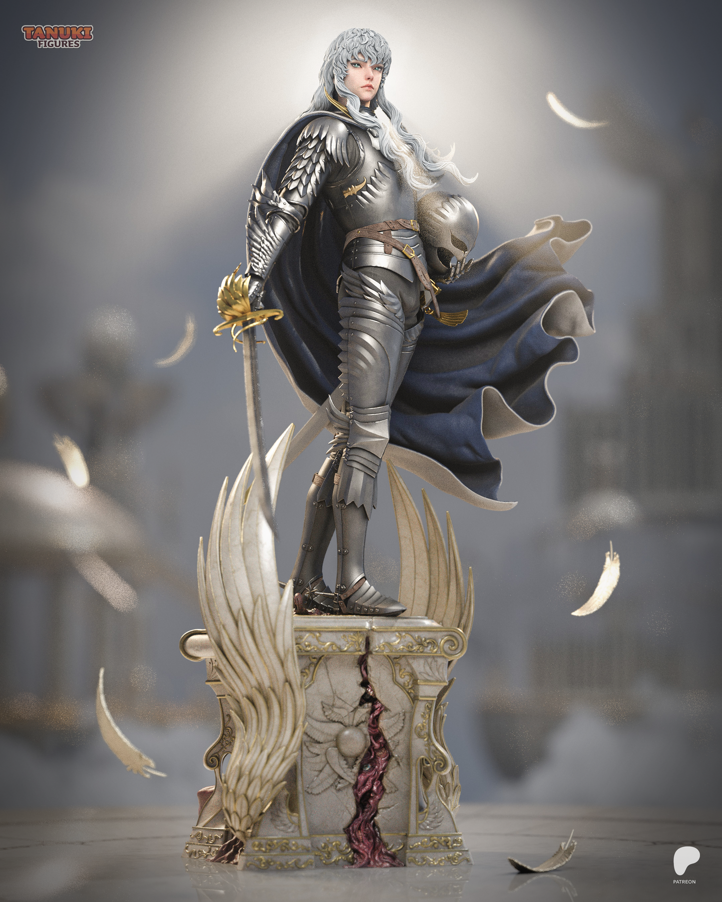White Hawk Commander | Handcrafted Figure