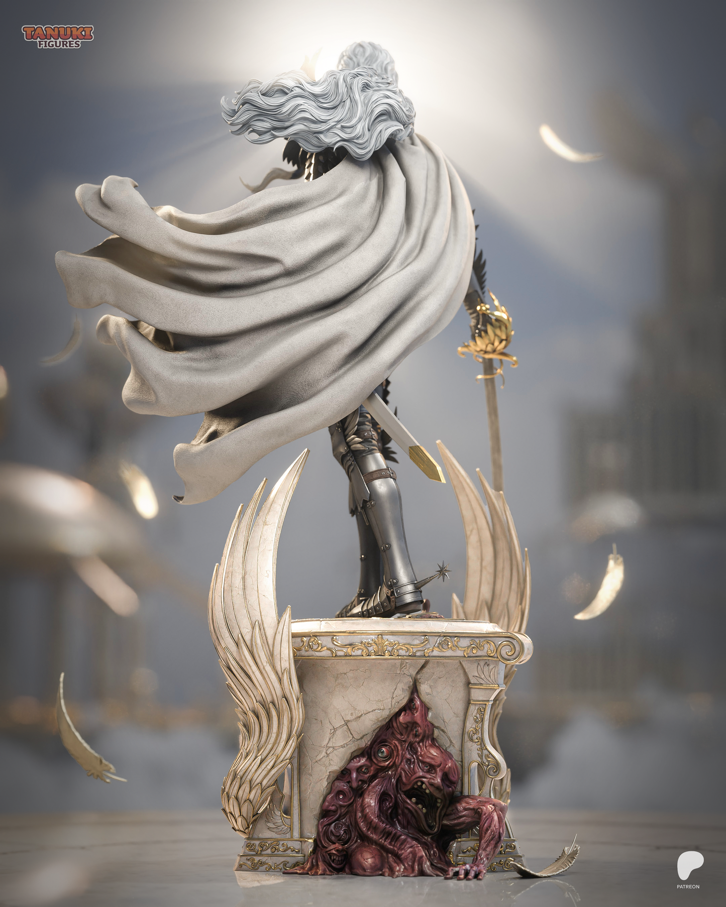 White Hawk Commander | Handcrafted Figure