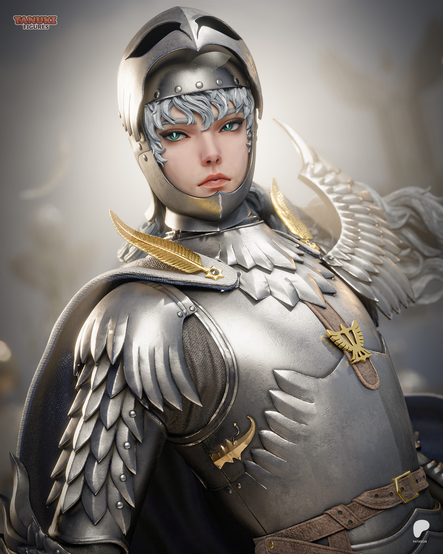 White Hawk Commander | Handcrafted Figure