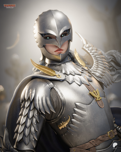 White Hawk Commander | Handcrafted Figure