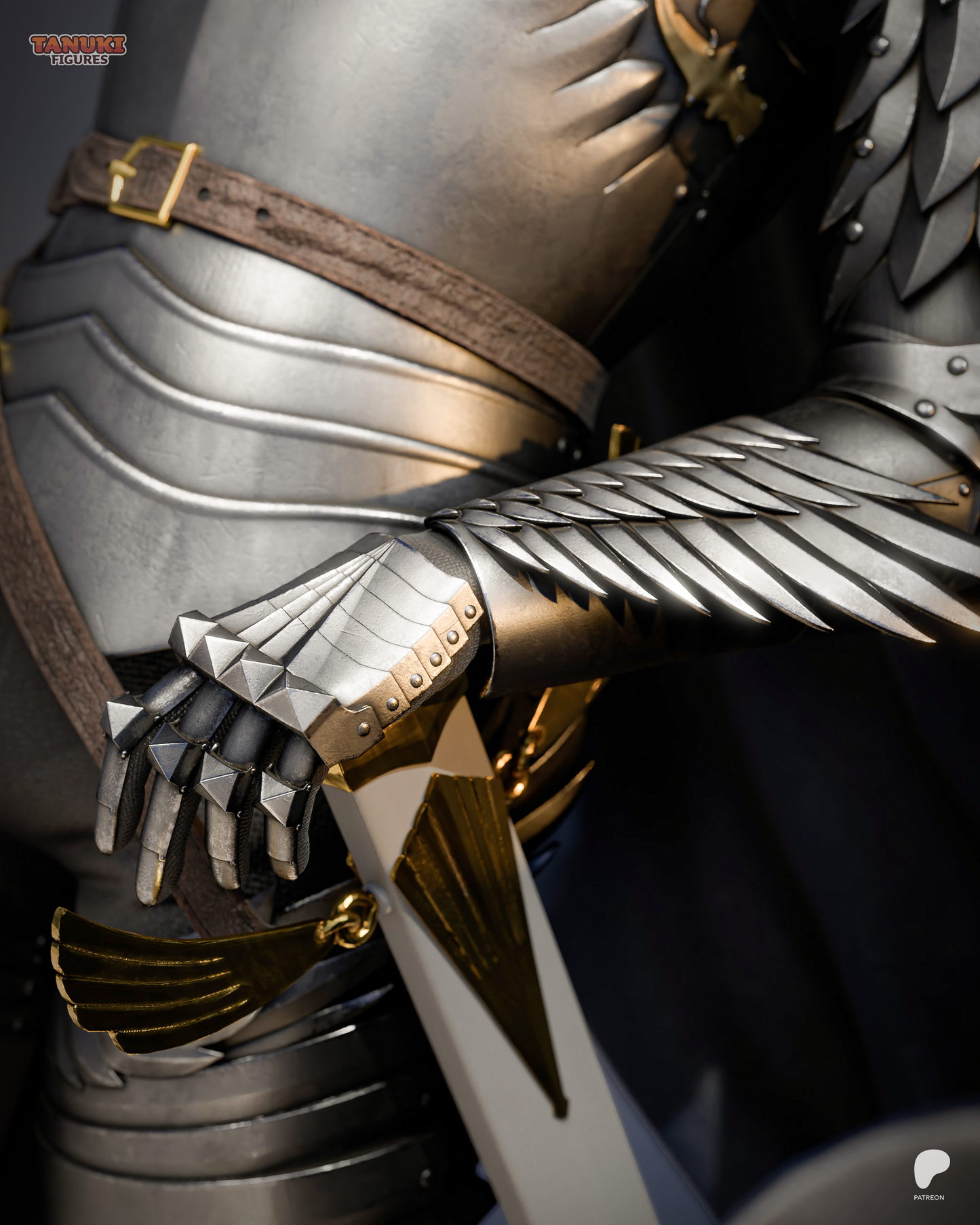 White Hawk Commander | Handcrafted Figure