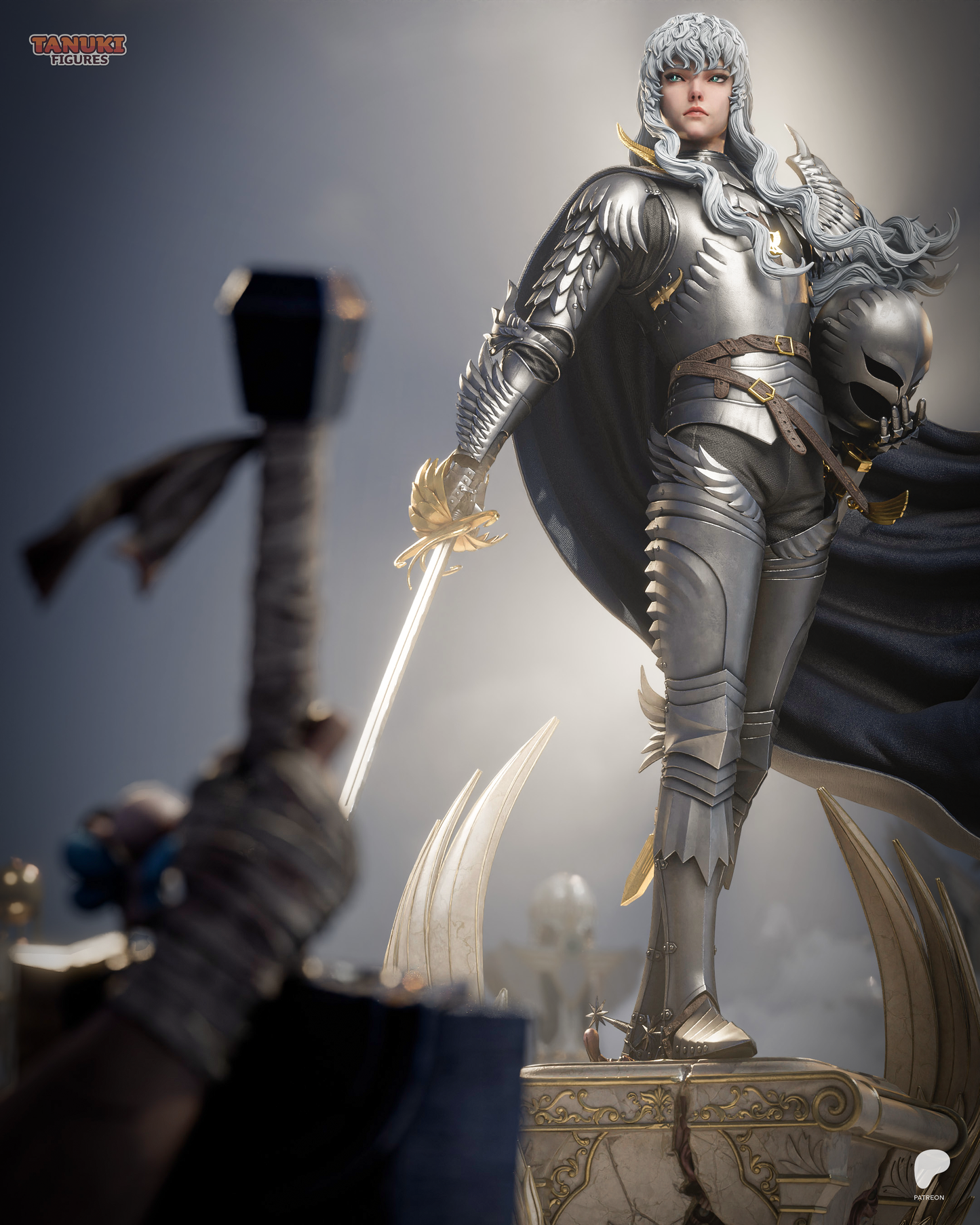 White Hawk Commander | Handcrafted Figure