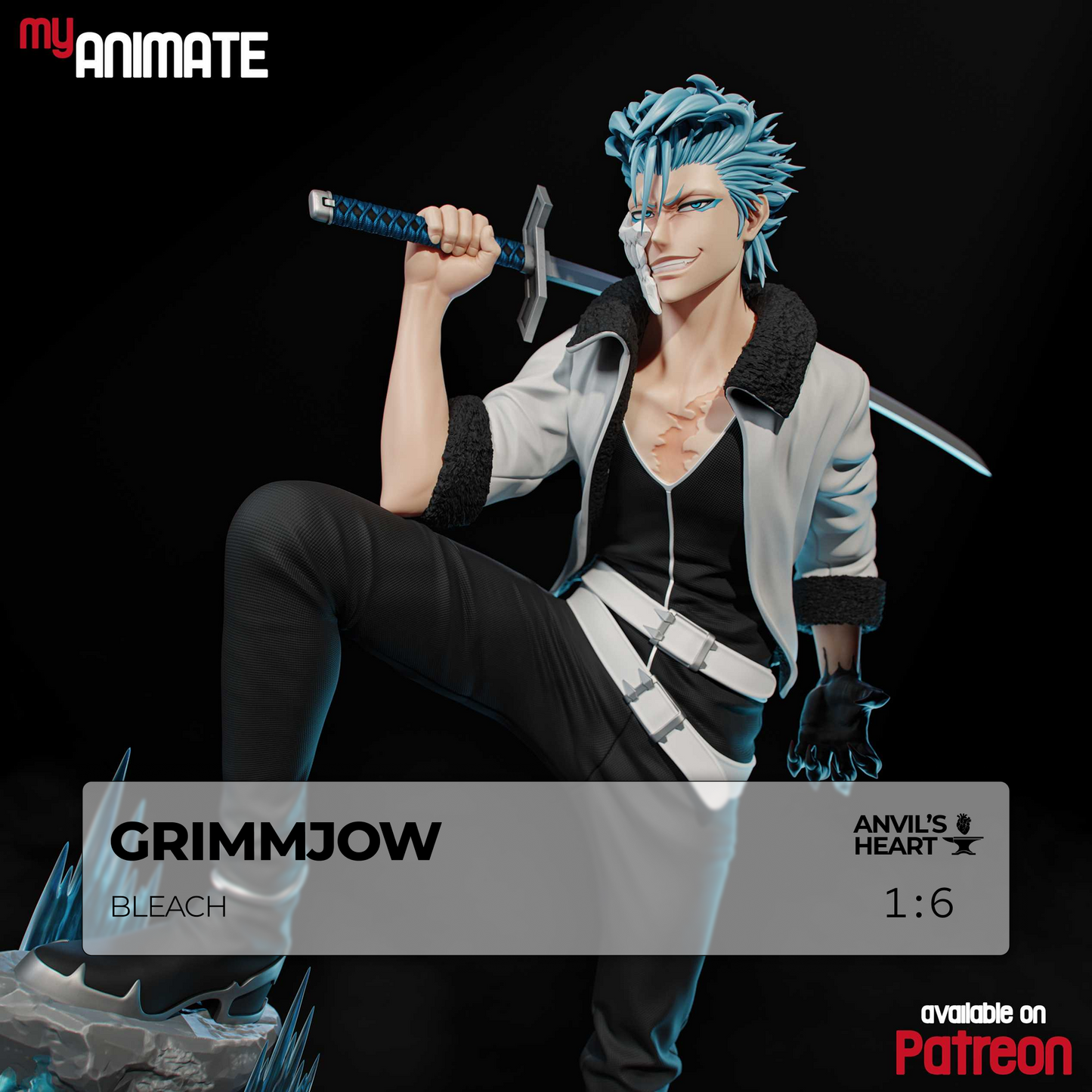 Grimmjow | Bleach | Handcrafted Figure