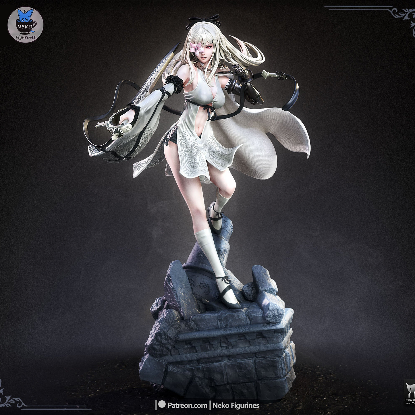 Flower-Eyed Songstress | Handcrafted Figure