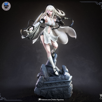 Flower-Eyed Songstress | Handcrafted Figure