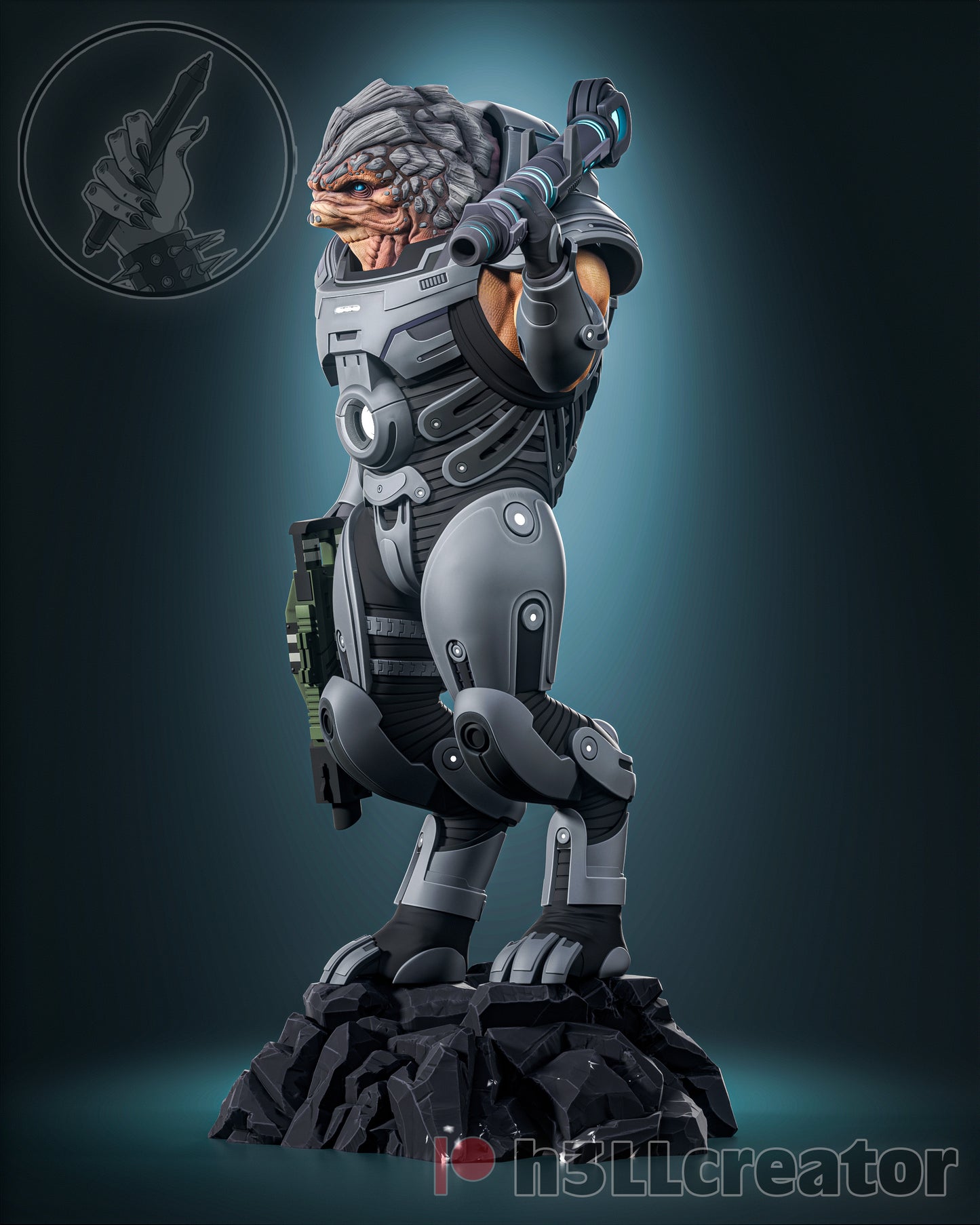 Grunt | Mass Effect | Handcrafted Figure