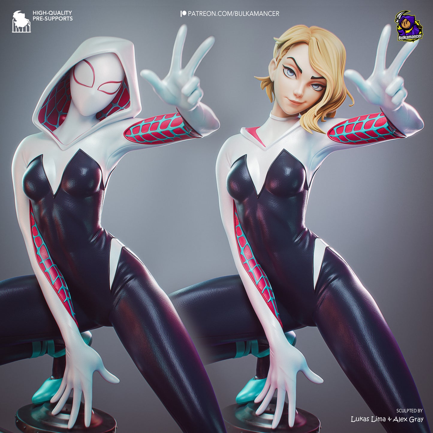 White Spider Heroine | Handcrafted Figure