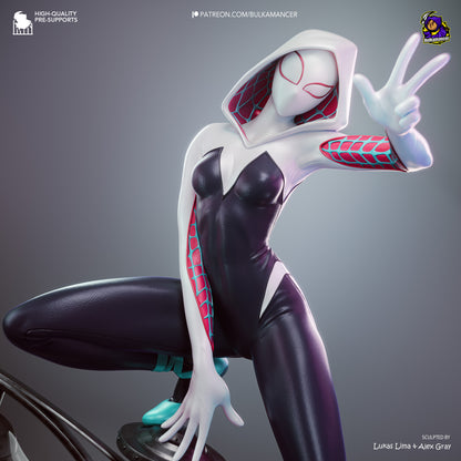 White Spider Heroine | Handcrafted Figure