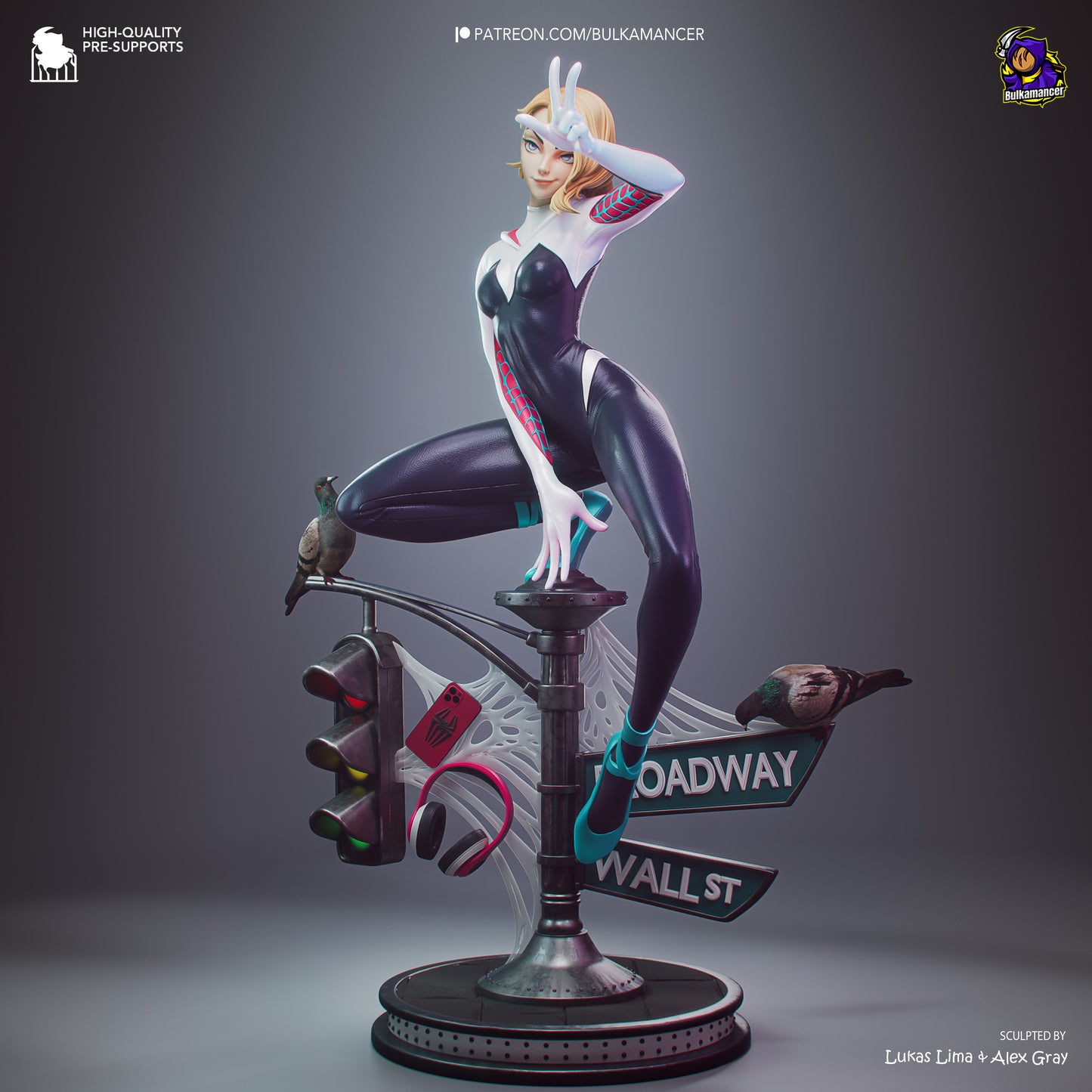 White Spider Heroine | Handcrafted Figure