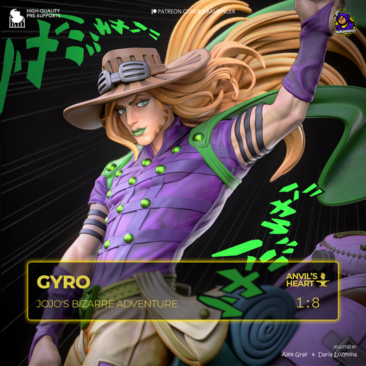 Gyro | Jojo's Bizarre Adventure | Handcrafted Figure