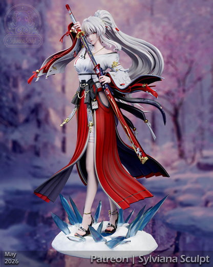 Crimson Flame Sentinel | Handcrafted Figure