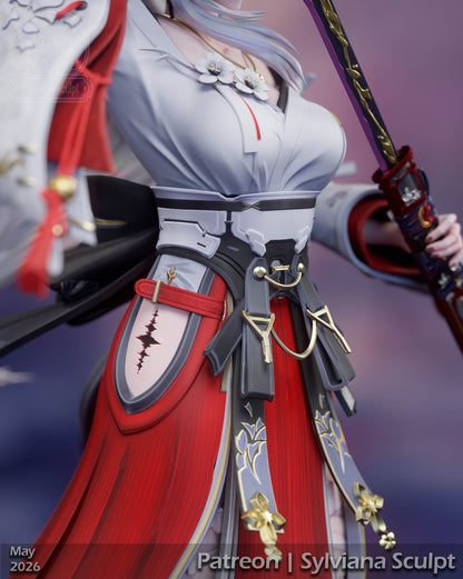 Crimson Flame Sentinel | Handcrafted Figure
