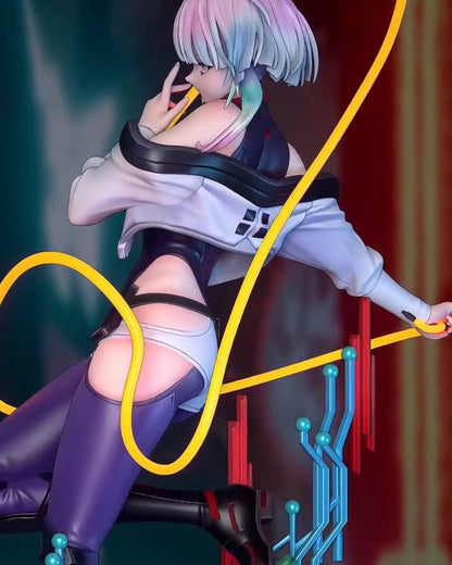 Neon Hacker Girl | Handcrafted Figure