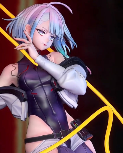 Neon Hacker Girl | Handcrafted Figure