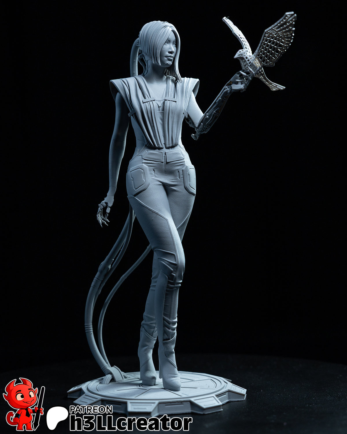 Cyber Netrunner | Handcrafted Figure