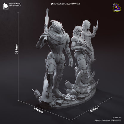 Galactic Heroes Diorama | Handcrafted Figure