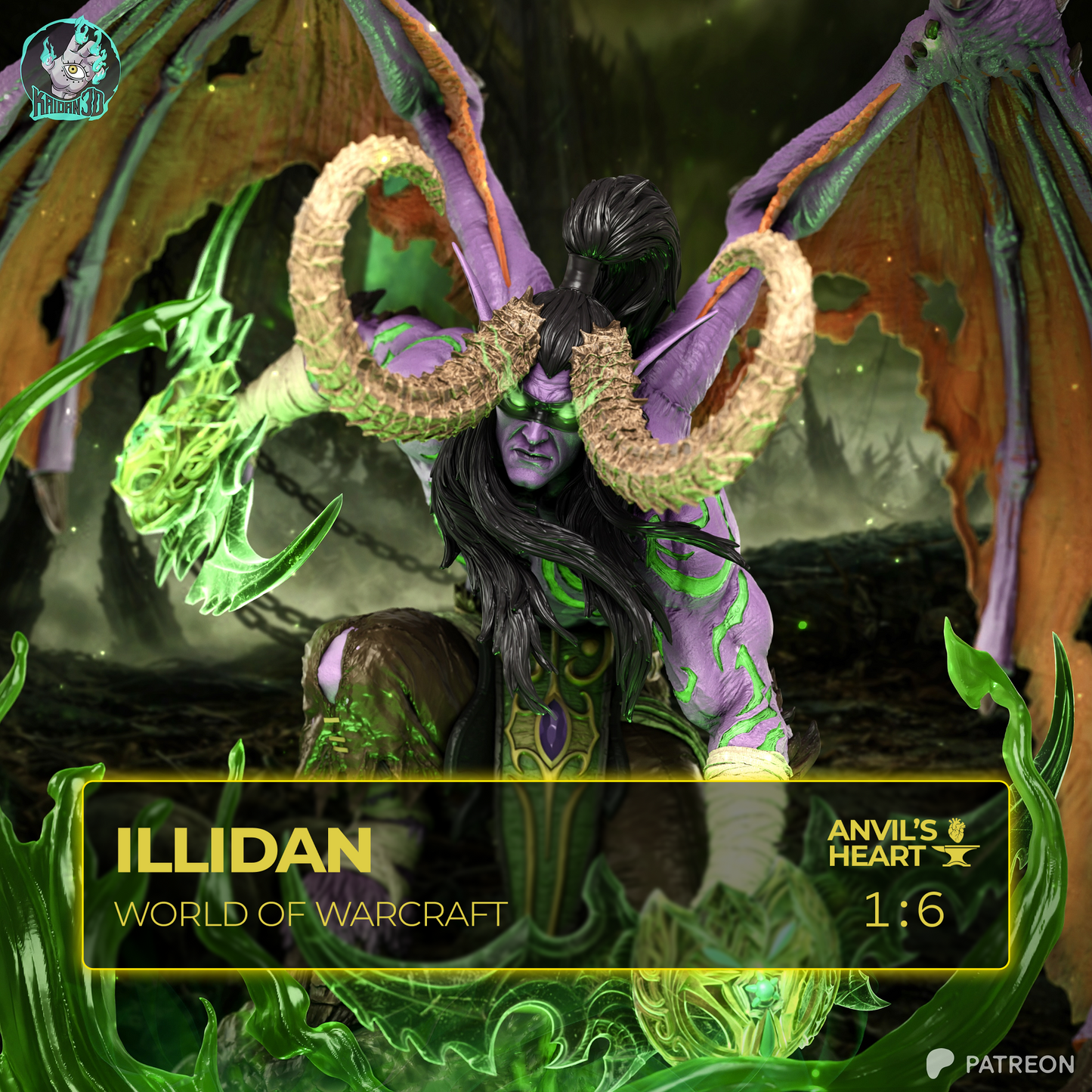 Illidan | World of Warcraft | Handcrafted Figure
