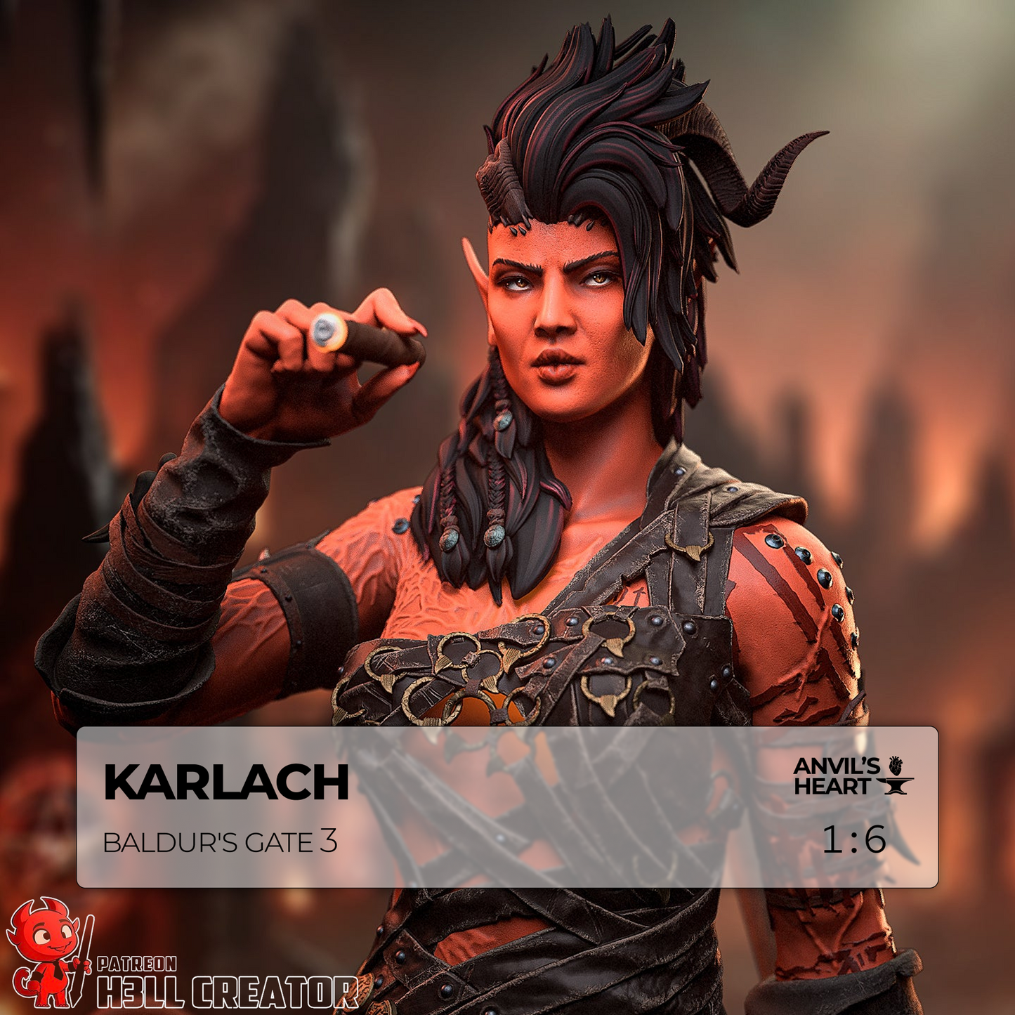 Infernal Barbarian | Handcrafted Figure