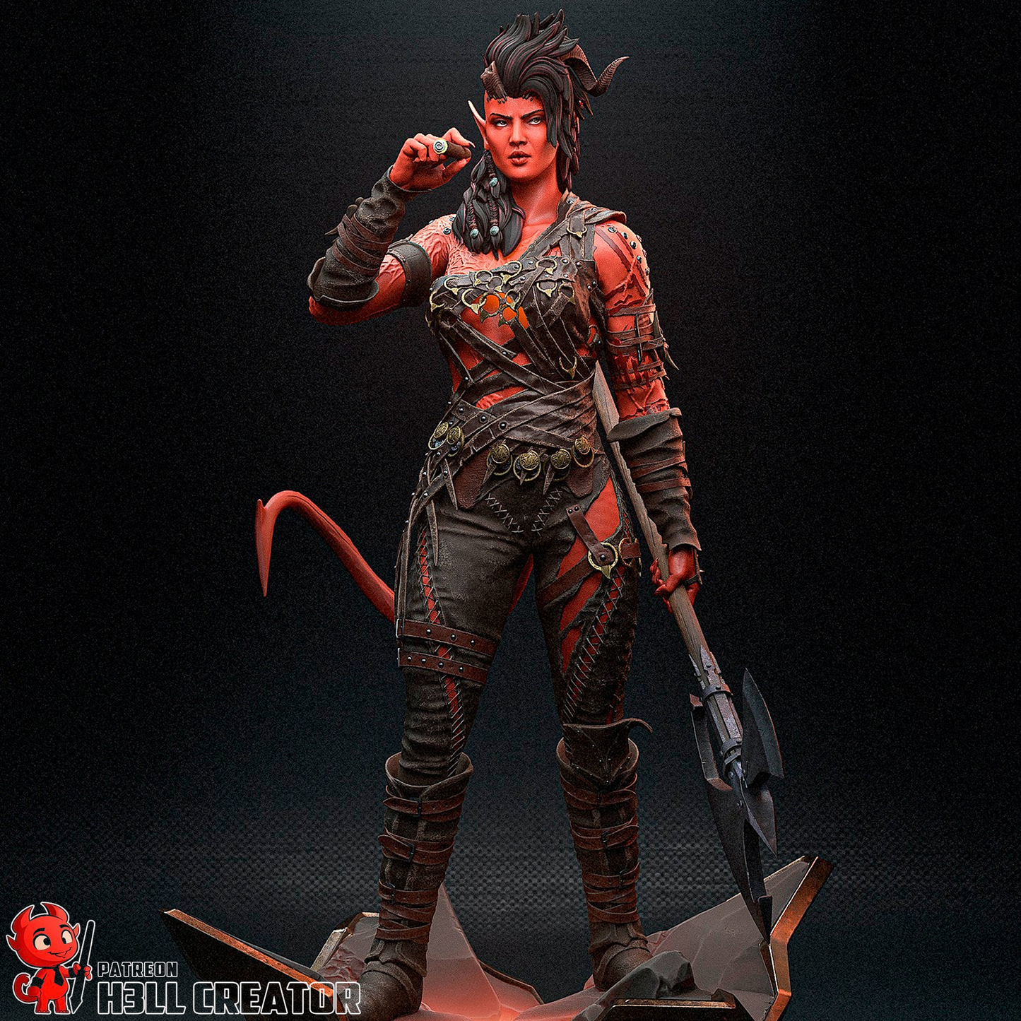 Infernal Barbarian | Handcrafted Figure