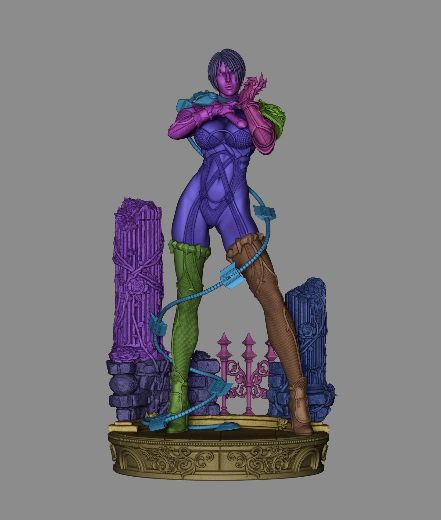 Whip Blade Mistress | Handcrafted Figure