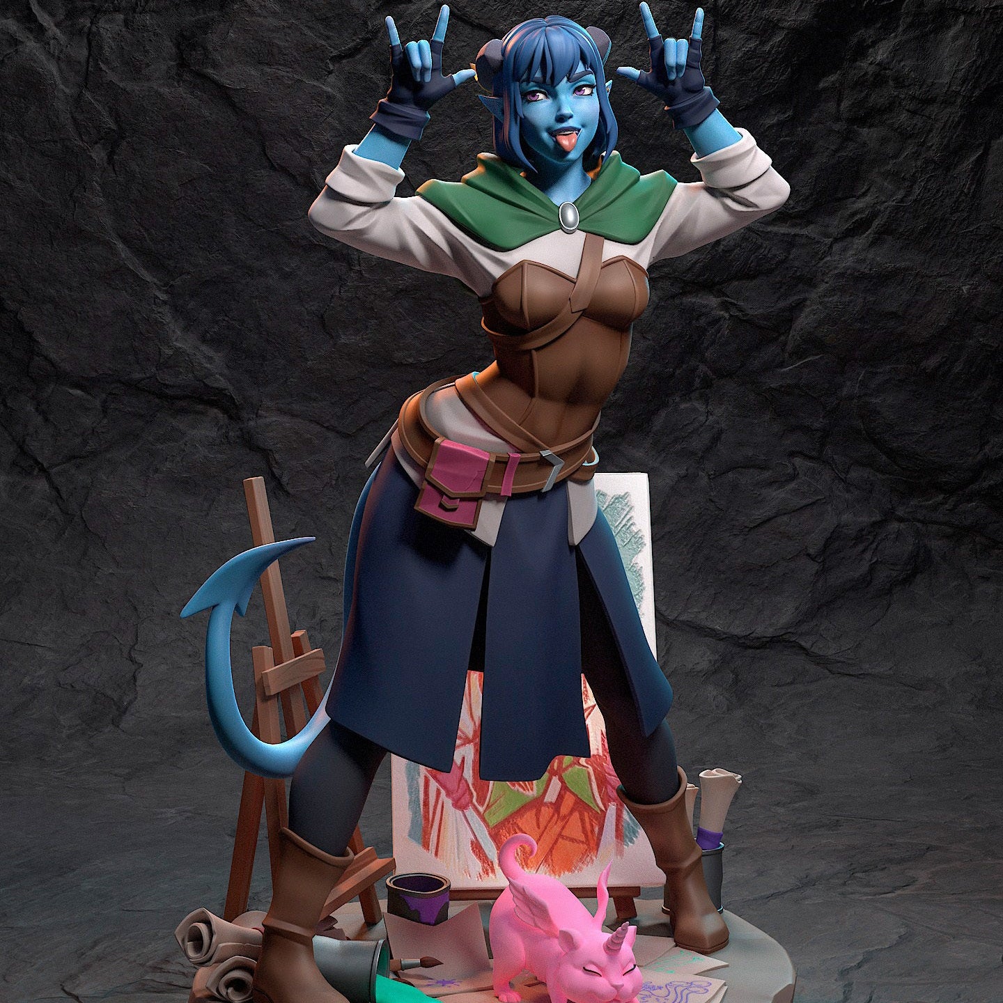 Jester | The Mighty Nein | Handcrafted Figure
