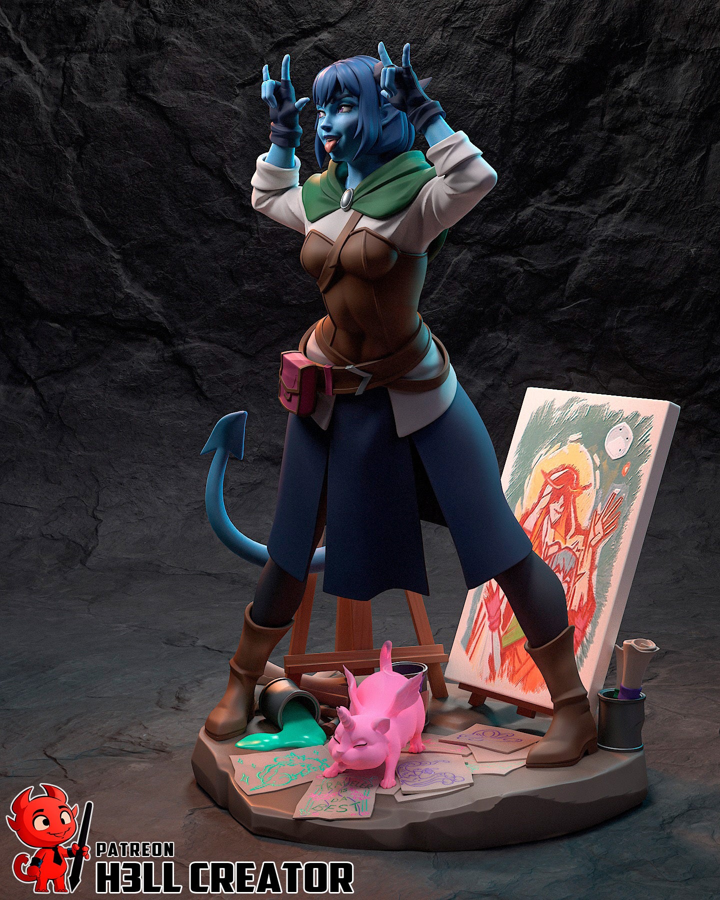Jester | The Mighty Nein | Handcrafted Figure