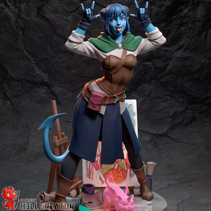 Mischievous Trickster Cleric | Handcrafted Figure