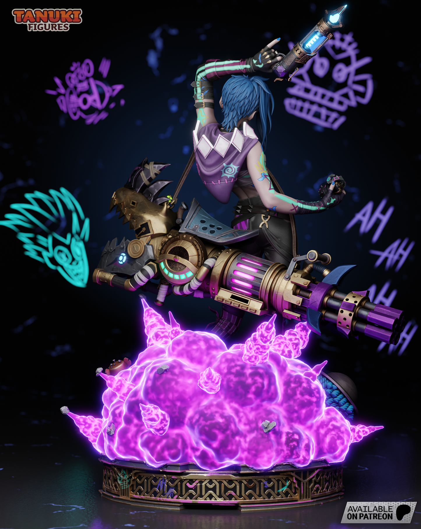 Jinx | League of Legends | Handcrafted Figure