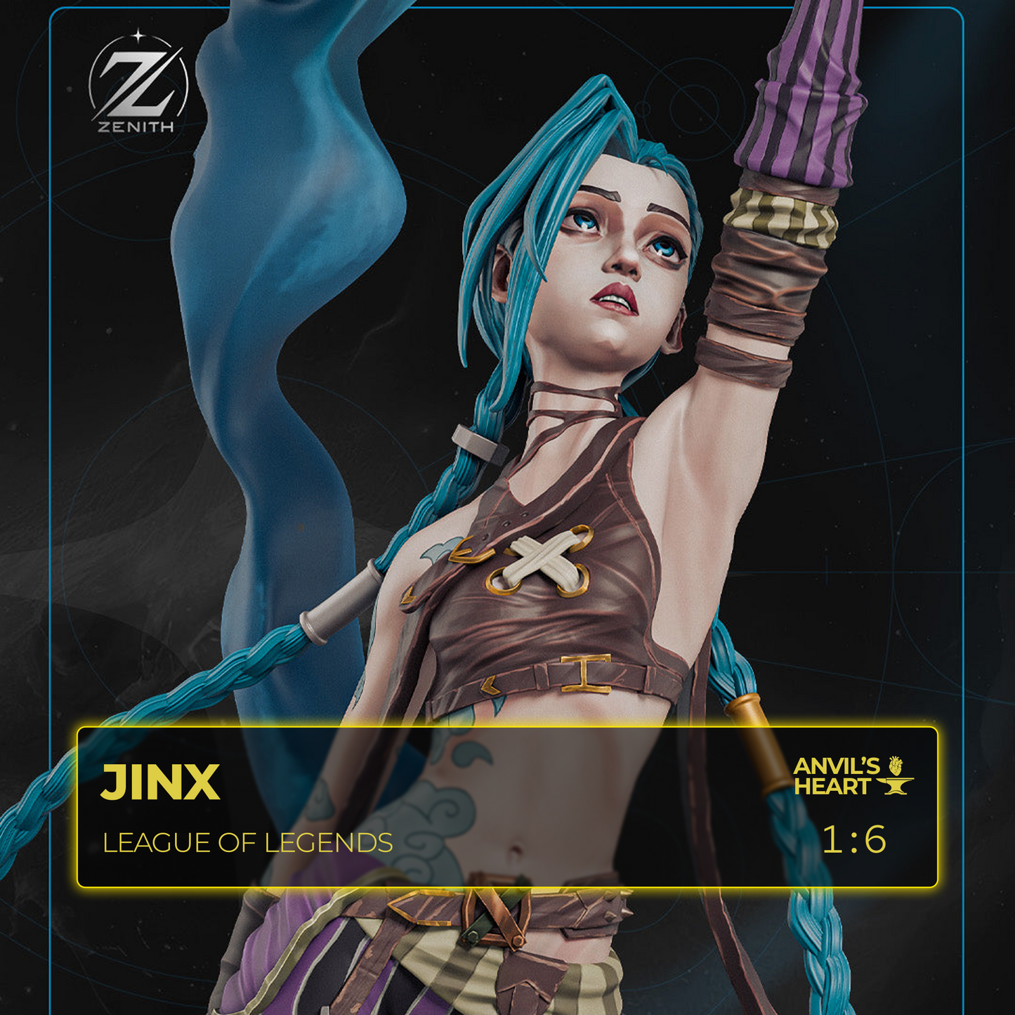 Blue-Haired Gunner | Handcrafted Figure