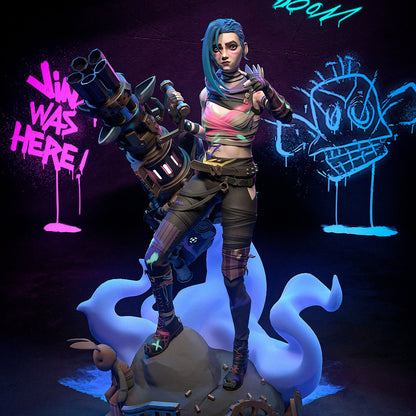 Сrazy Blue Girl & Little Cosplayer| Handcrafted Figure