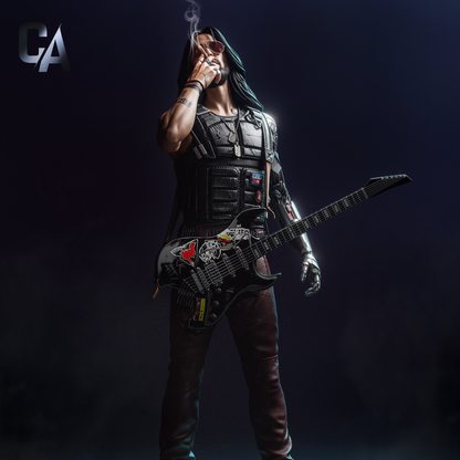 Johnny Silverhand | Cyberpunk 2077 | Handcrafted Figure