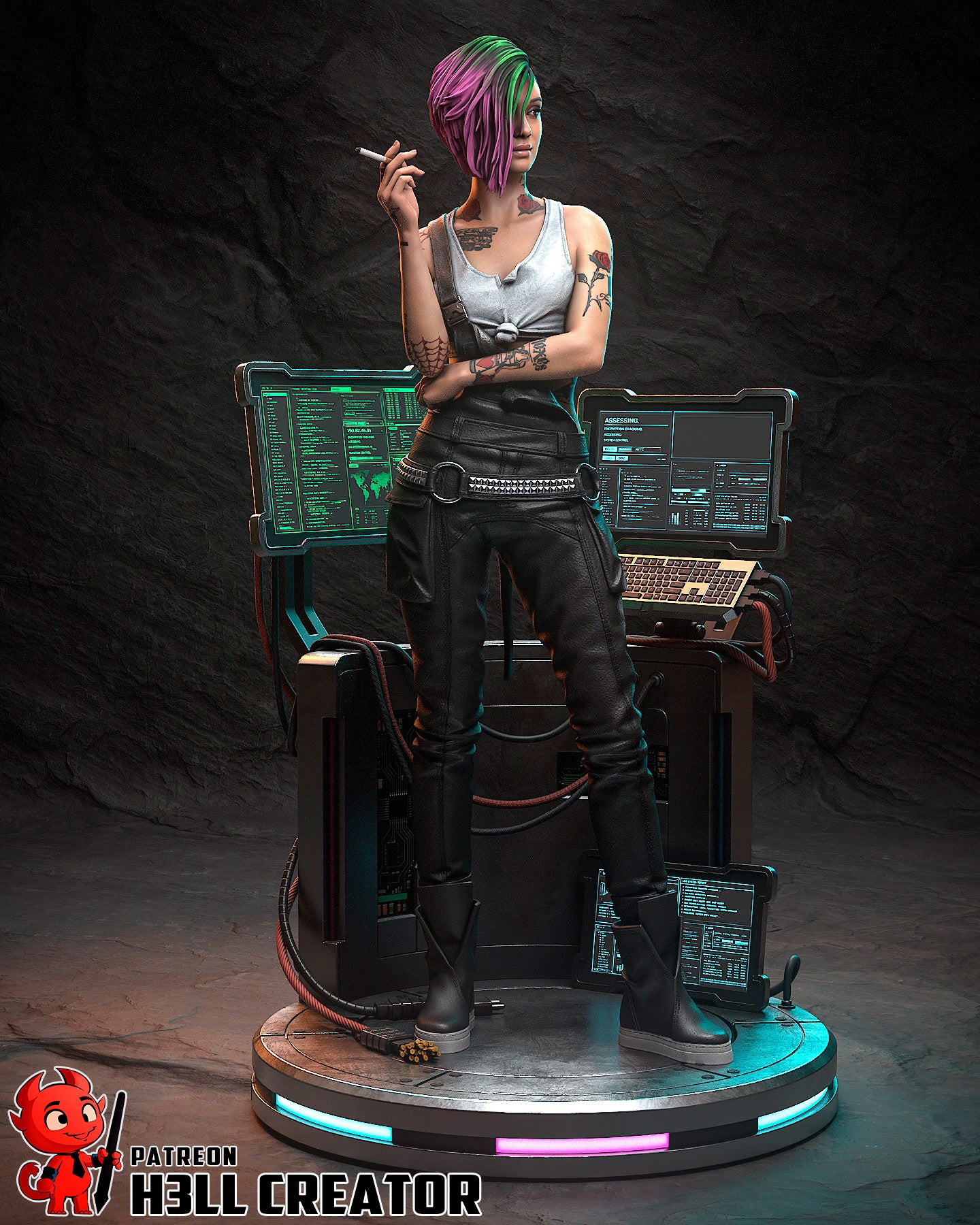 Judy Álvarez | Cyberpunk 2077 | Handcrafted Figure