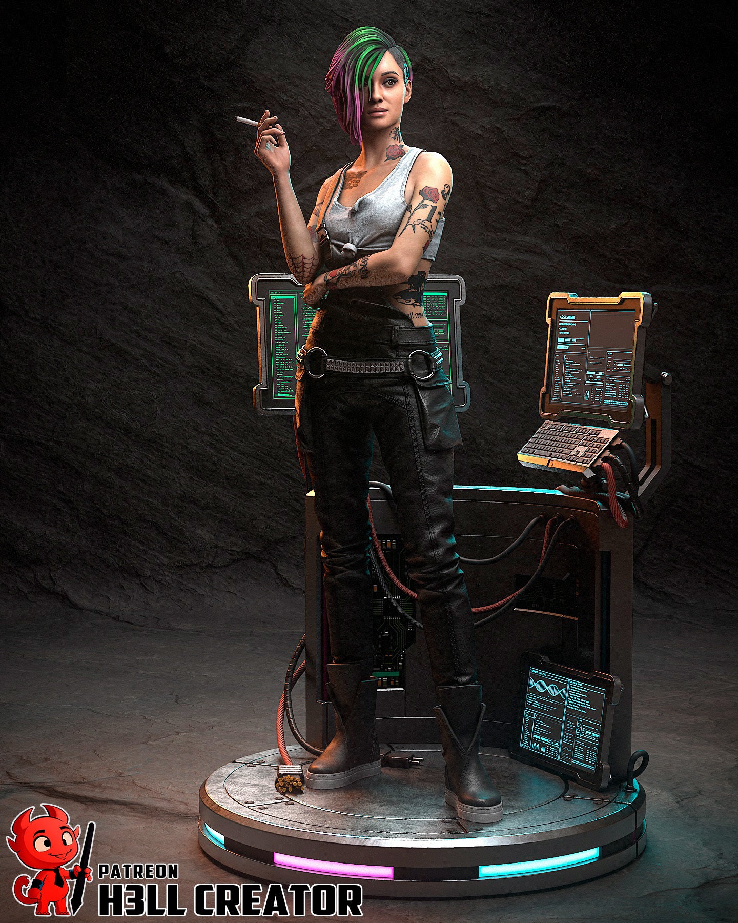 Judy Álvarez | Cyberpunk 2077 | Handcrafted Figure