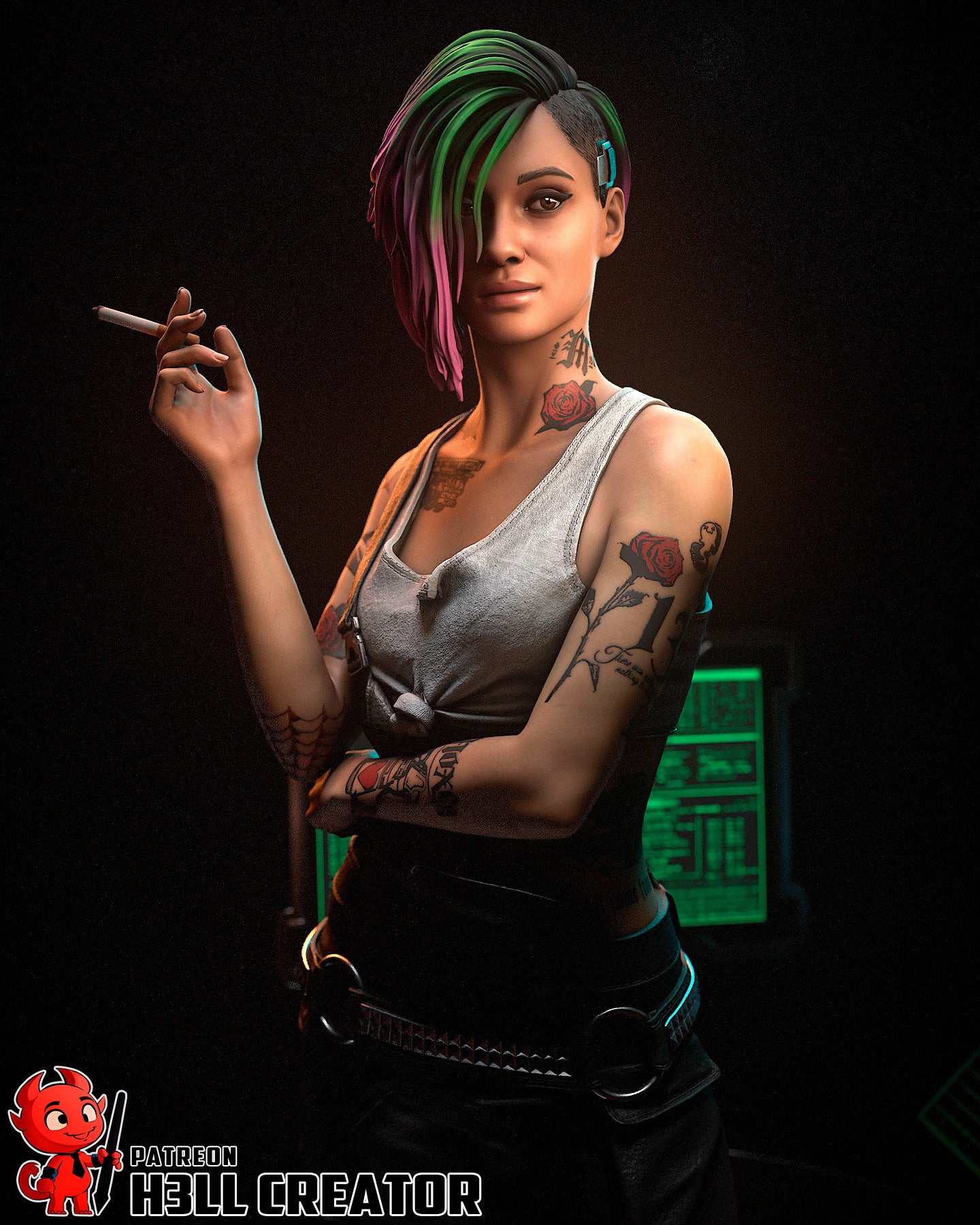 Judy Álvarez | Cyberpunk 2077 | Handcrafted Figure