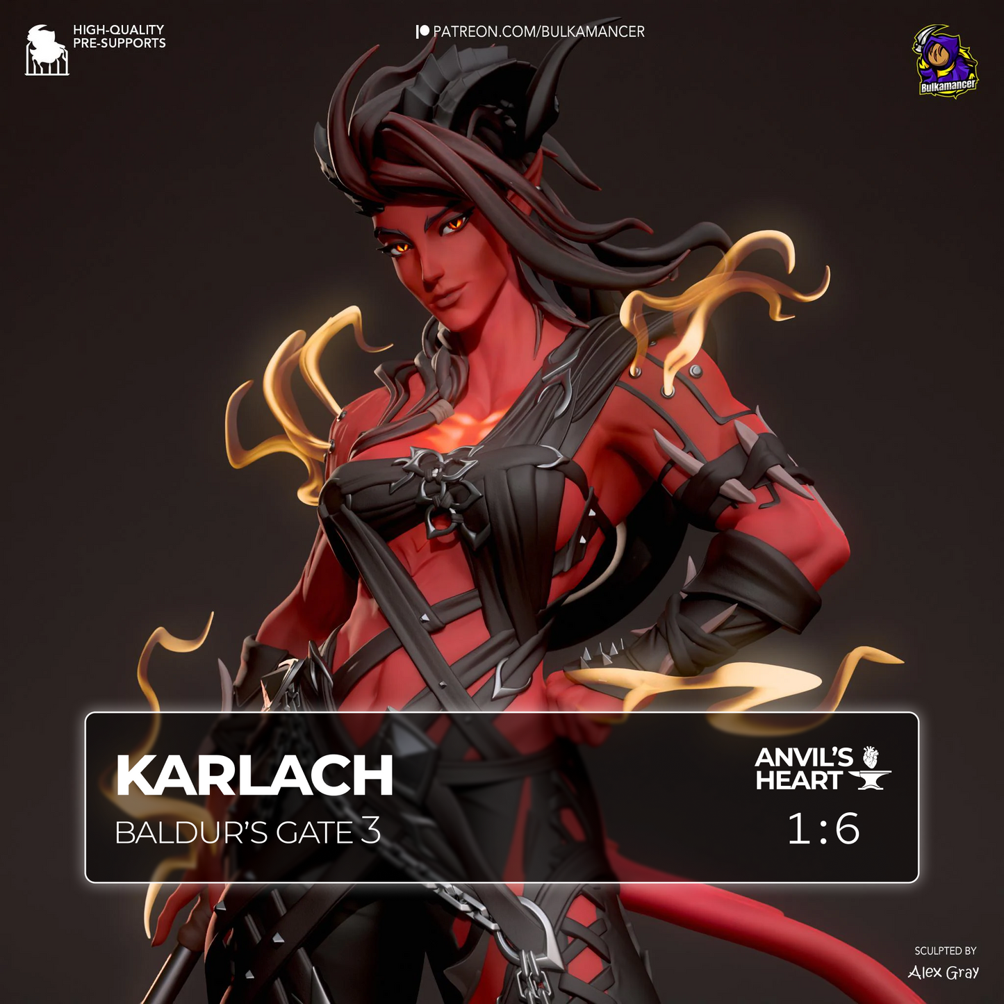 Karlach | Baldur’s Gate 3 | Handcrafted Figure