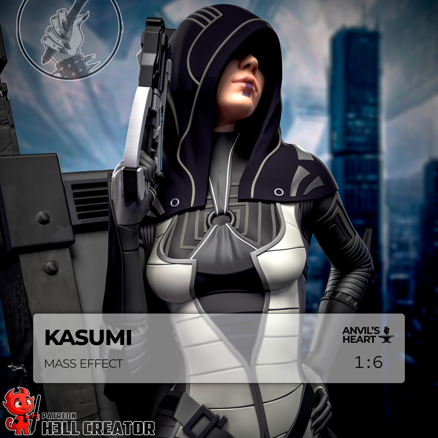 Kasumi | Mass Effect | Handcrafted Figure