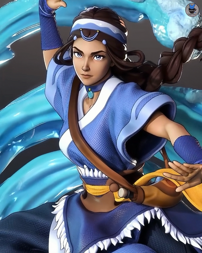 Water Tribe Healer | Handcrafted Figure