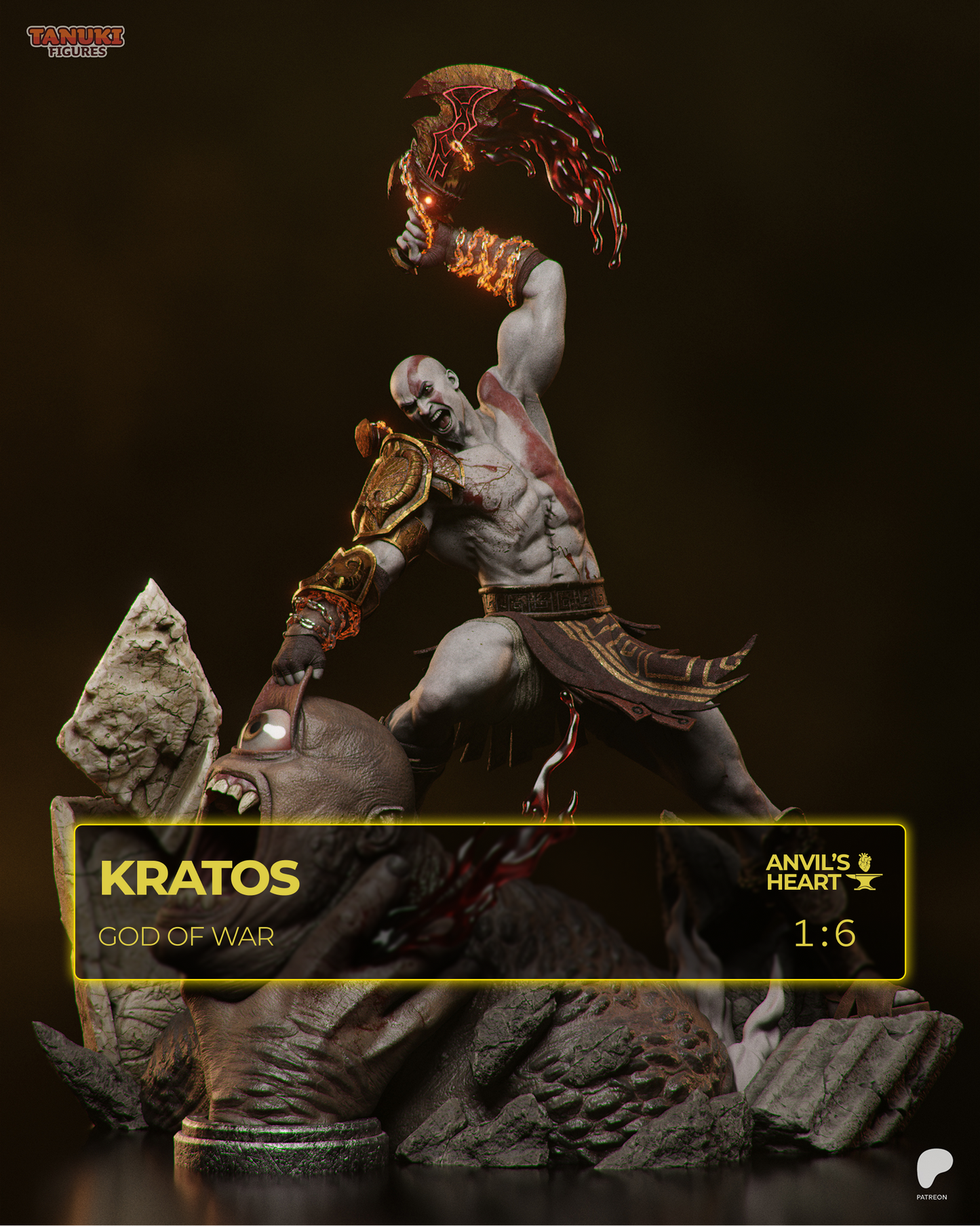 Kratos | God of War | Handcrafted Figure