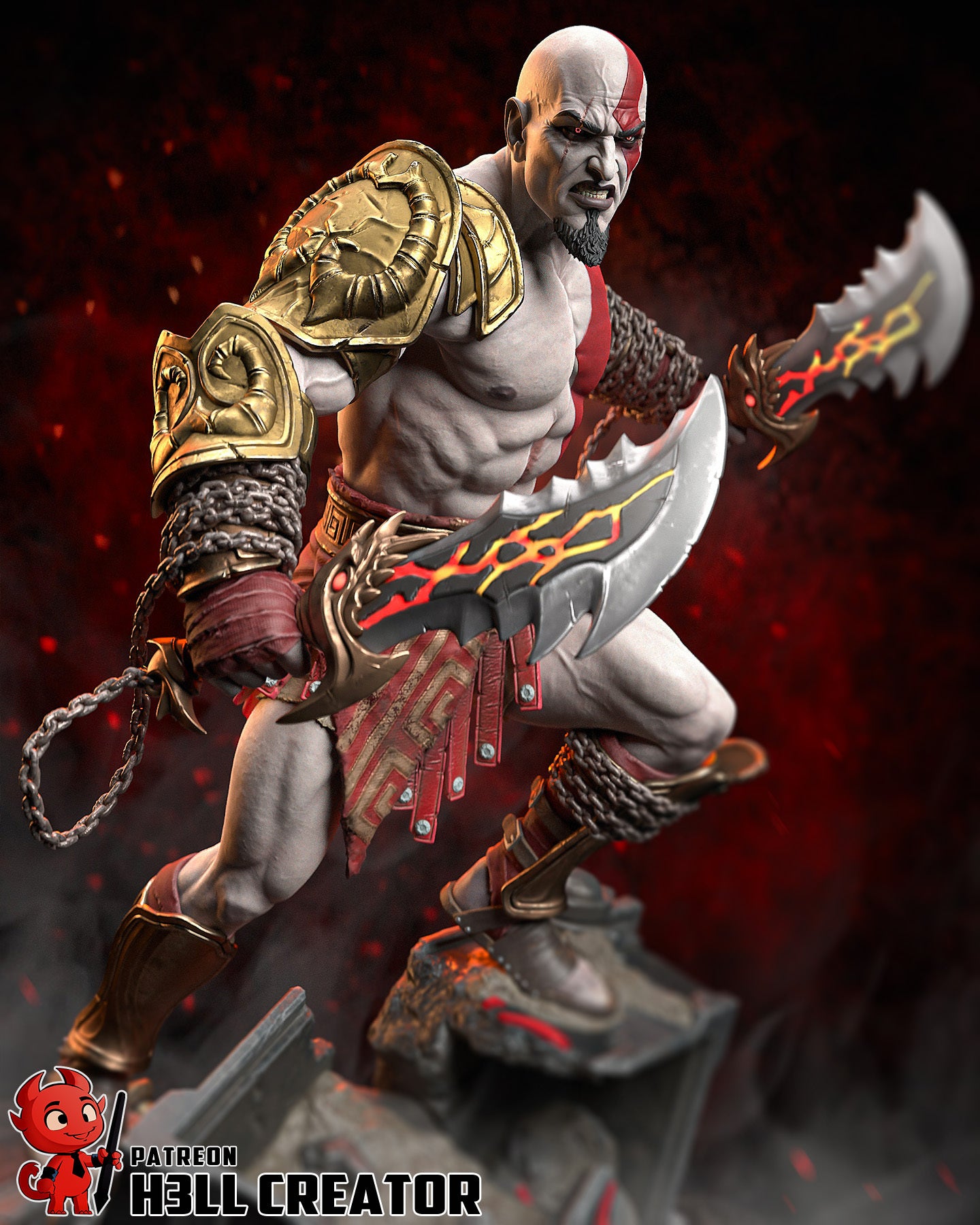 Kratos | God of War | Handcrafted Figure