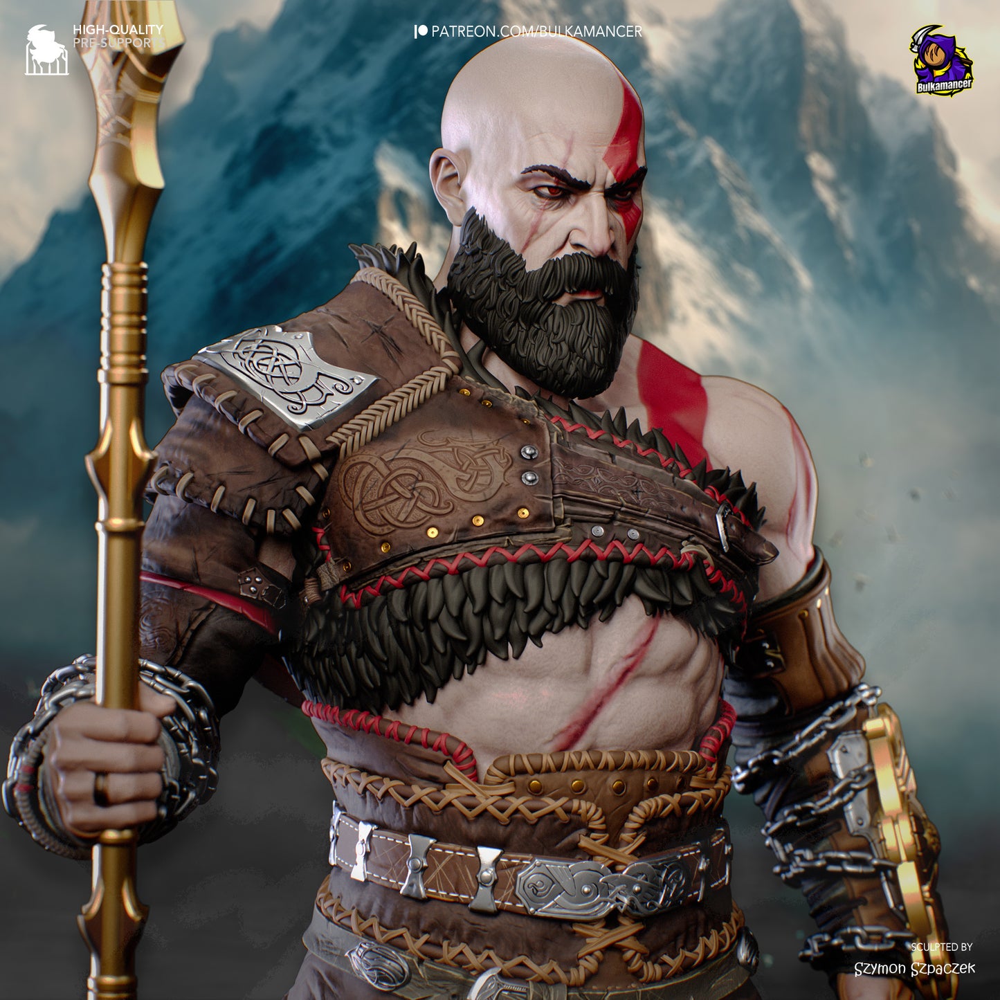 Kratos | God of War | Handcrafted Figure