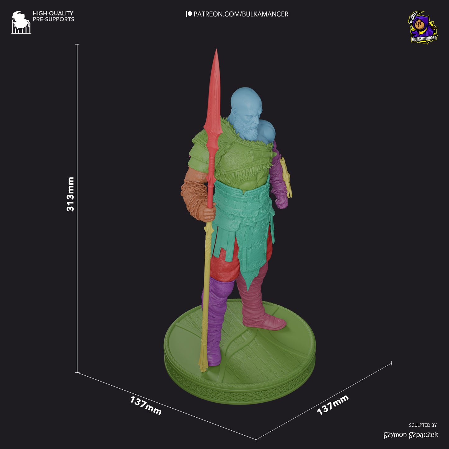 Kratos | God of War | Handcrafted Figure