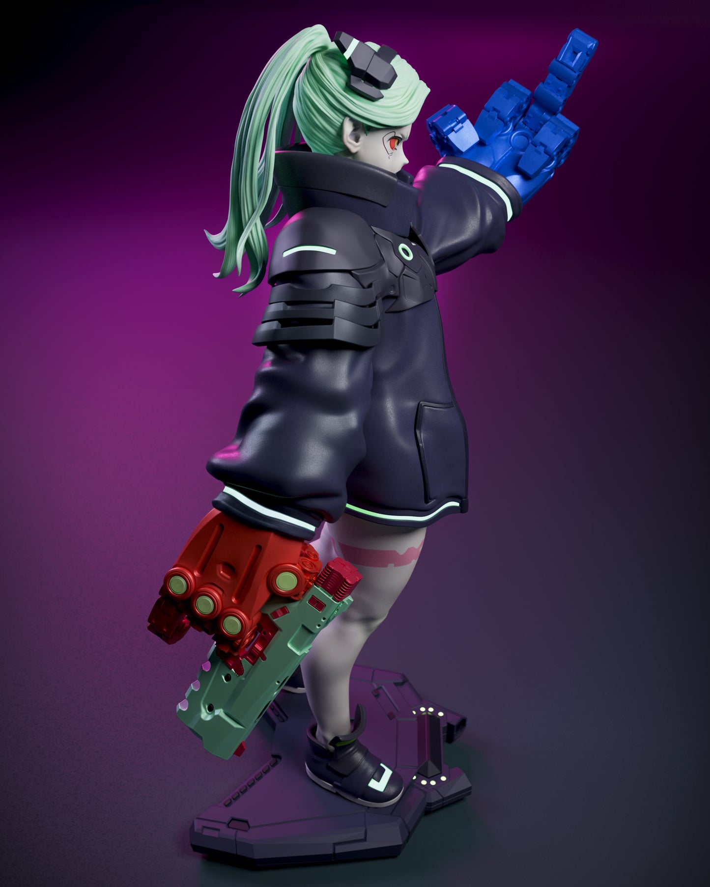Rebecca | Cyberpunk: Edgerunners | Handcrafted Figure