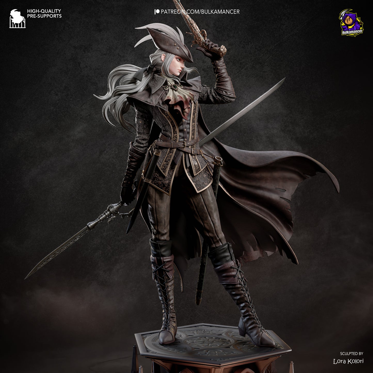 Crimson Huntress | Handcrafted Figure