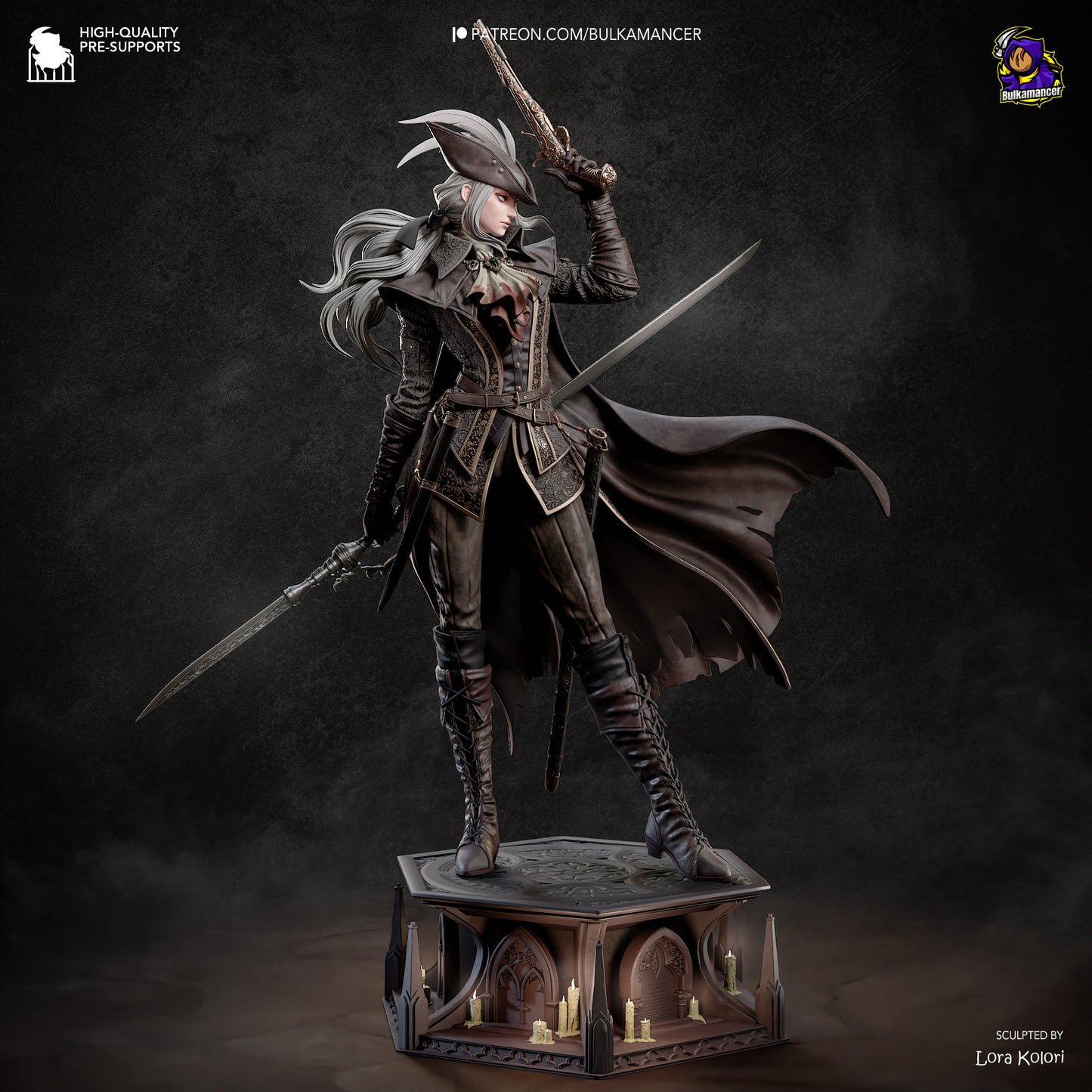 Crimson Huntress | Handcrafted Figure