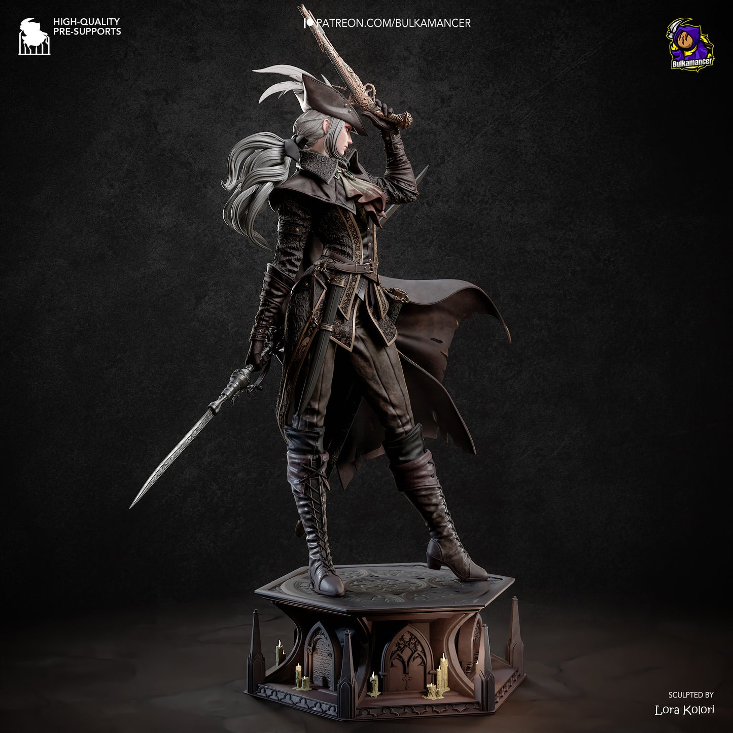 Crimson Huntress | Handcrafted Figure