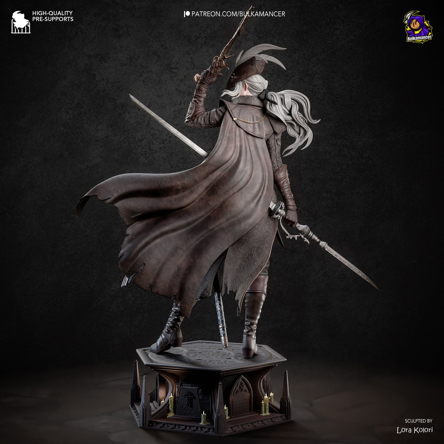 Crimson Huntress | Handcrafted Figure