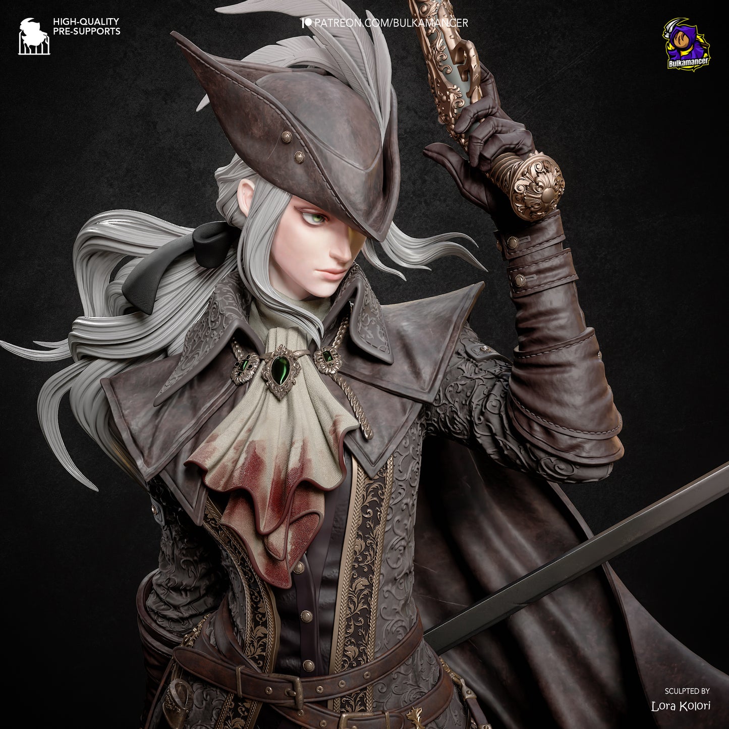 Crimson Huntress | Handcrafted Figure