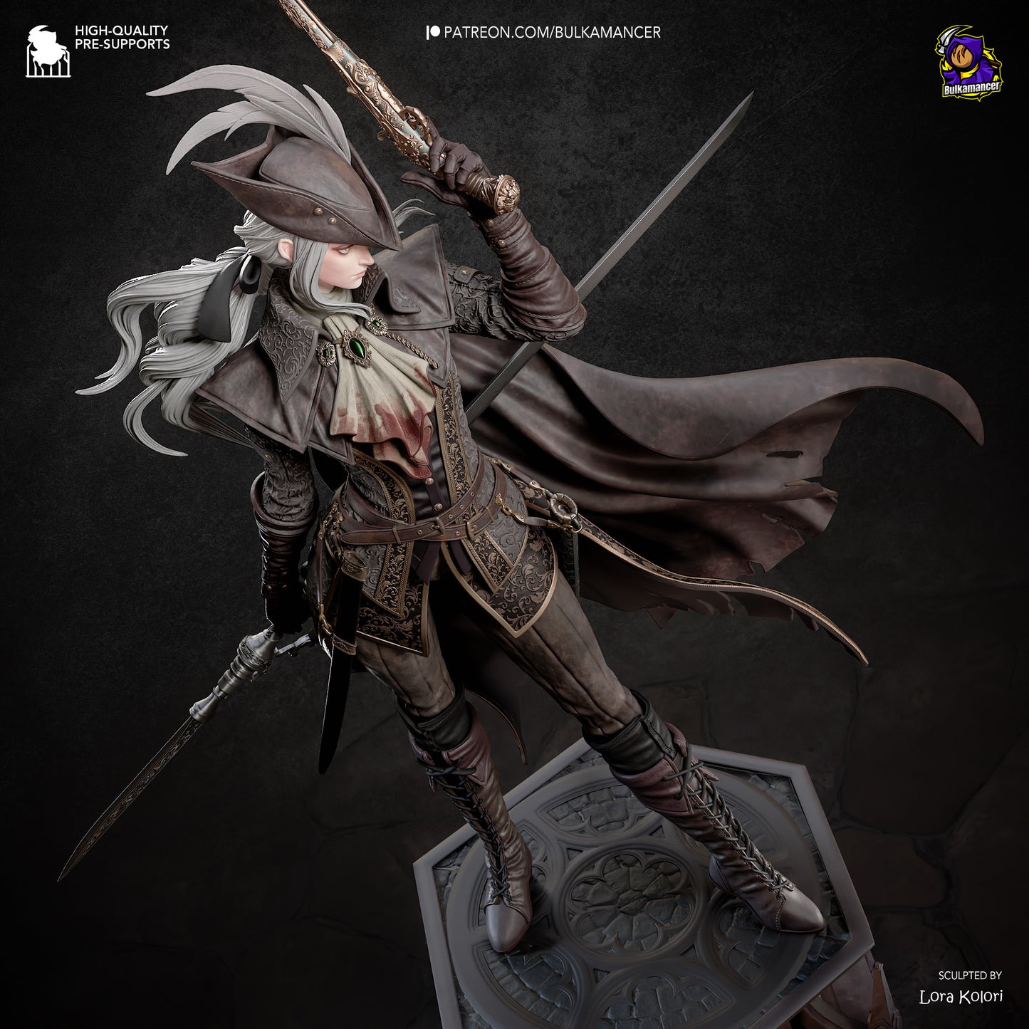 Crimson Huntress | Handcrafted Figure