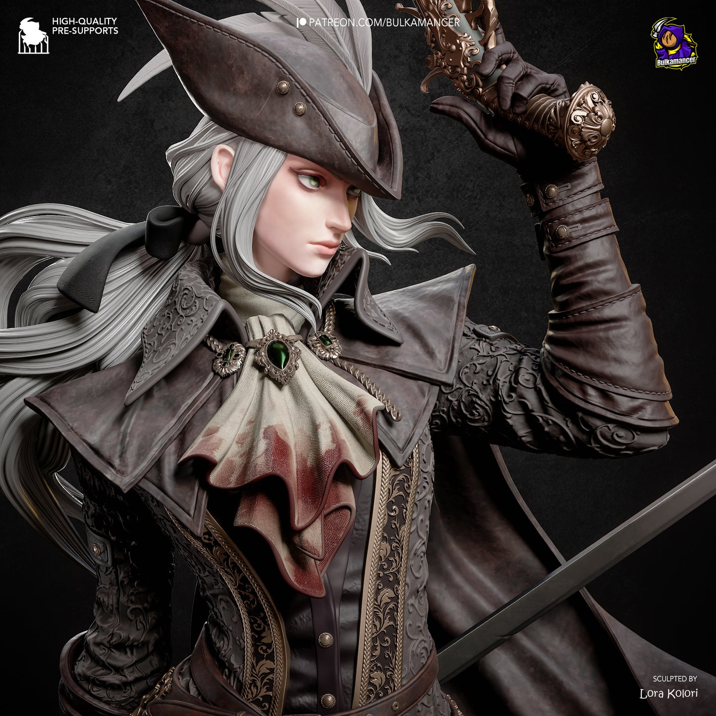 Crimson Huntress | Handcrafted Figure